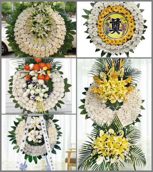 山东青岛即墨市通济街道赵家岭村花圈速递